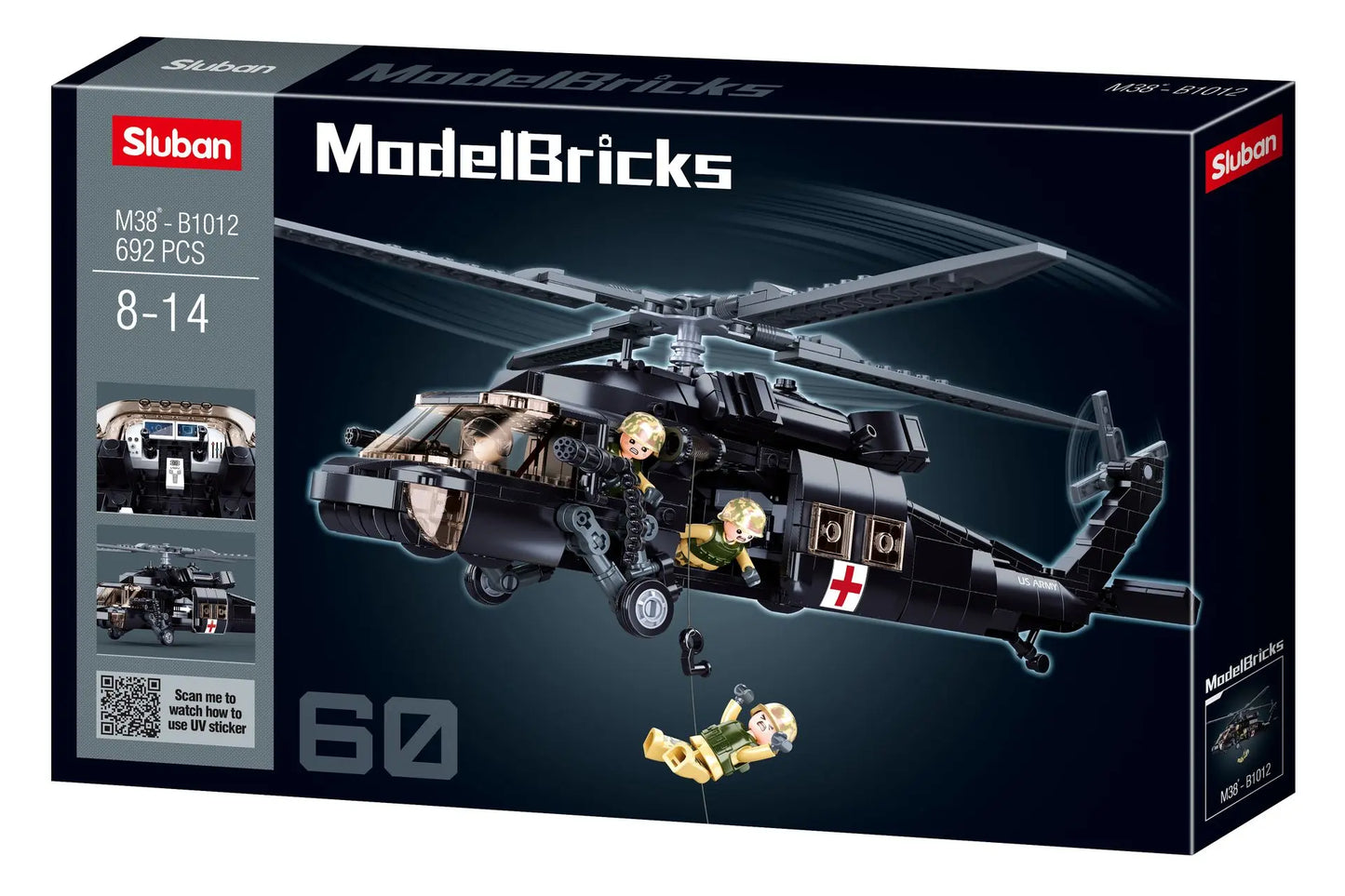 ModelBricks-UH-60 Black Hawk 692pcs