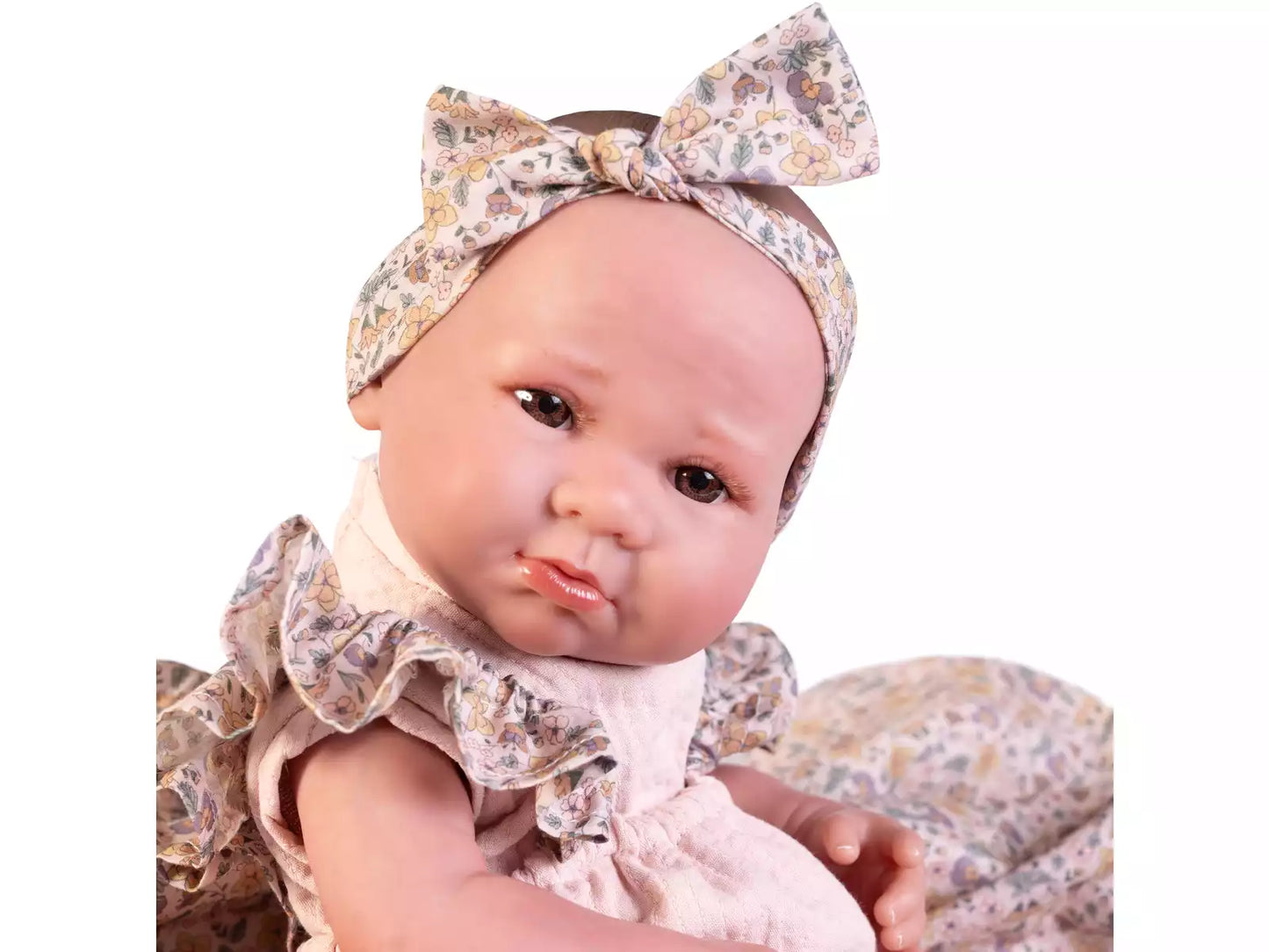 Antonio Juan doll - Sweet Reborn Luca with flower blanket