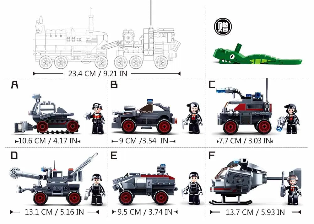 SPACE WAR - COMMAND VEHICLE 6 INTO 1 557