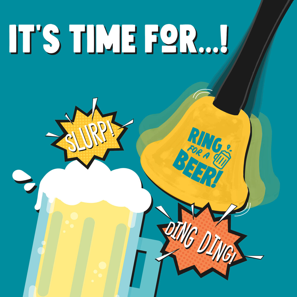 Ring For A Beer Hand Bell