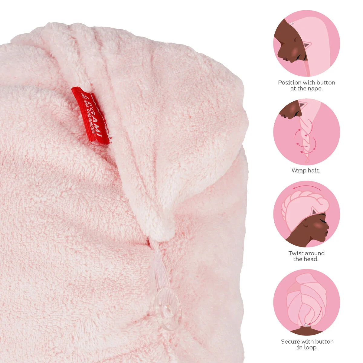 LOVE MY HAIR - HAIR TURBAN TOWEL- KITTY