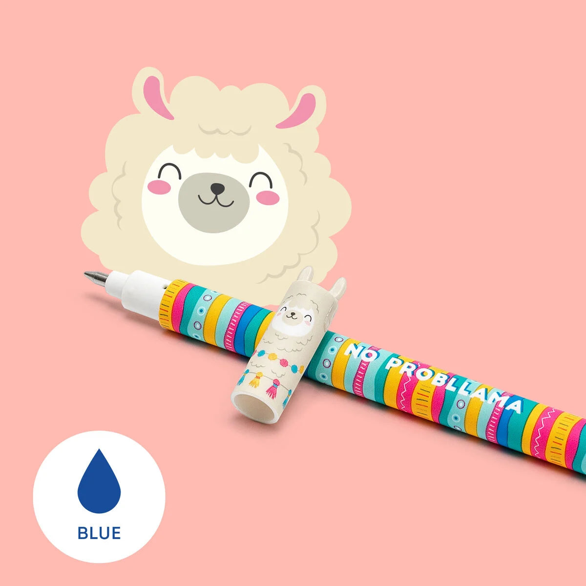 ERASABLE PEN - LLAMA - BLUE INK