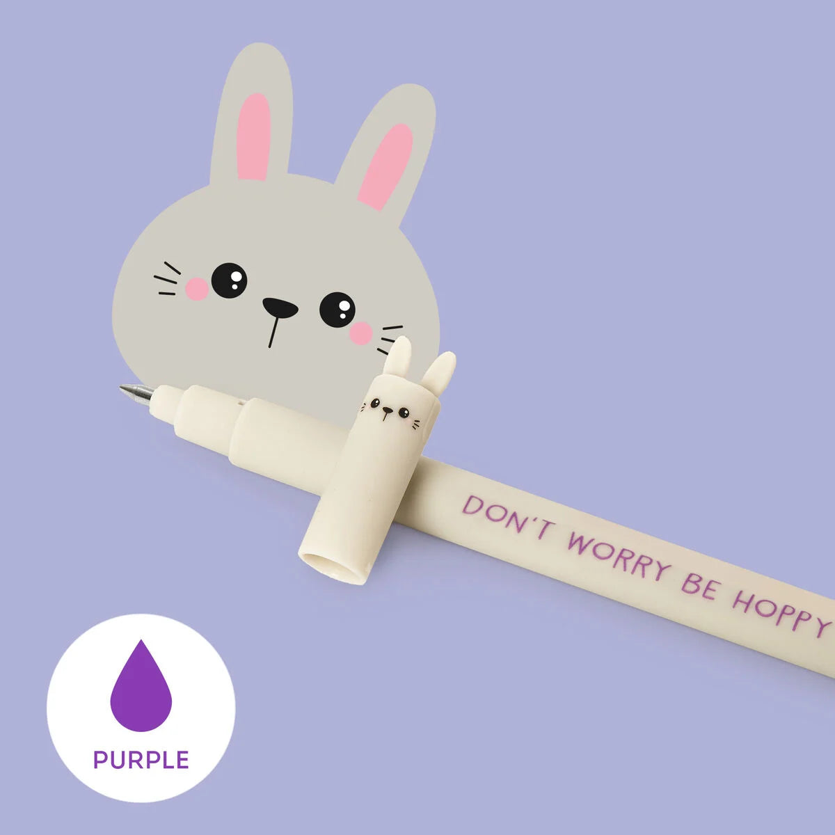 ERASABLE PEN - BUNNY - PURPLE INK