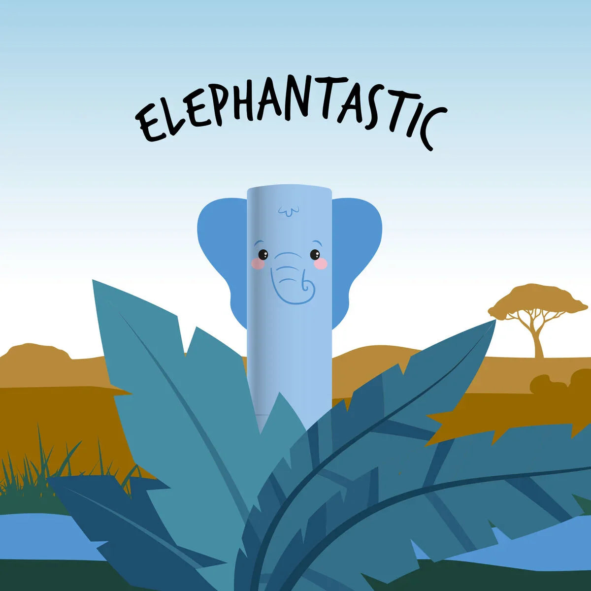 ERASABLE PEN - ELEPHANT - BLUE INK
