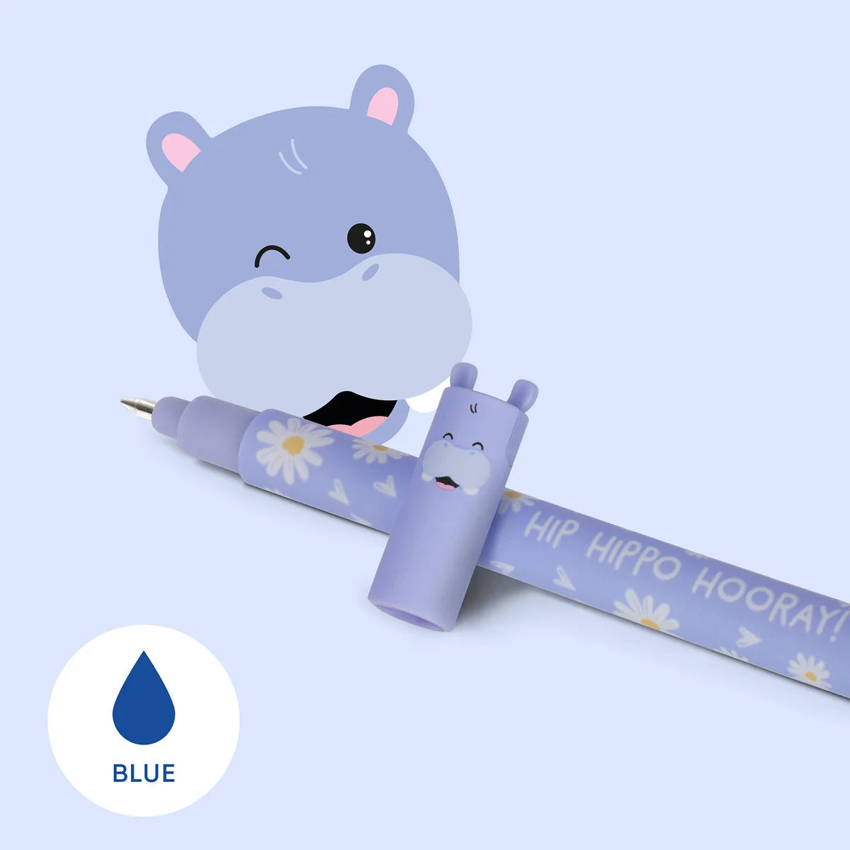 Erasable Pen - Hippo - Blue Ink