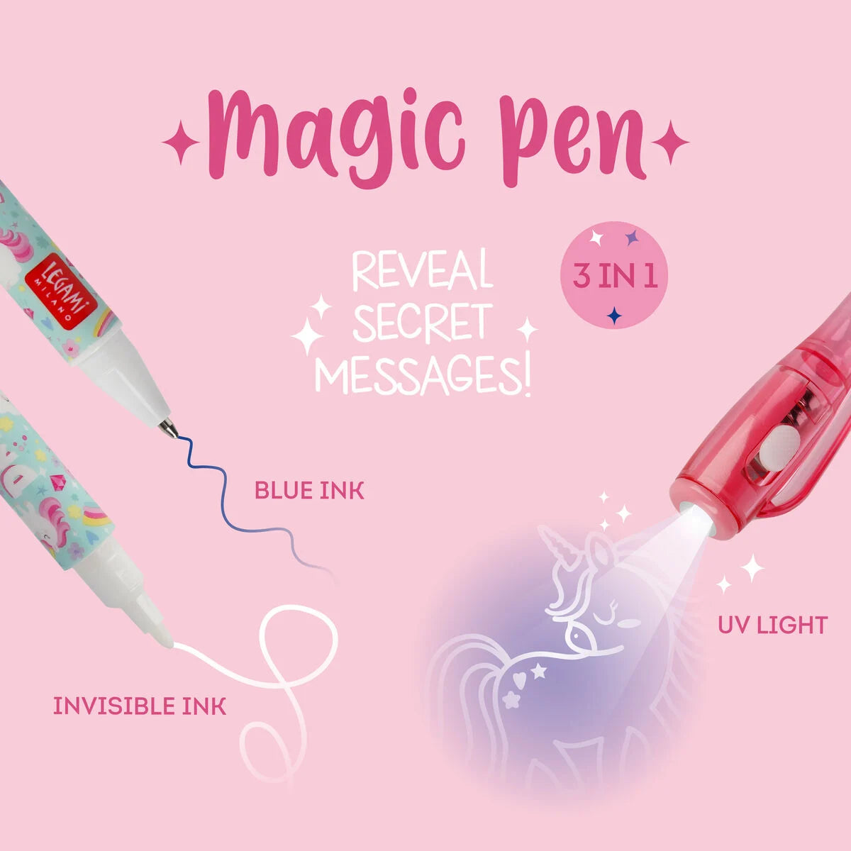 MAGIC PEN- INVISIBLE INK PEN - UNICORN
