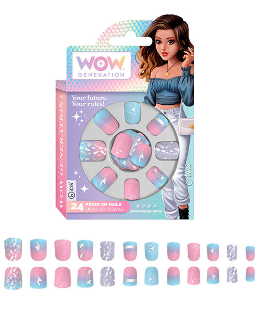 Set 24 Press on Nails WOW Generation