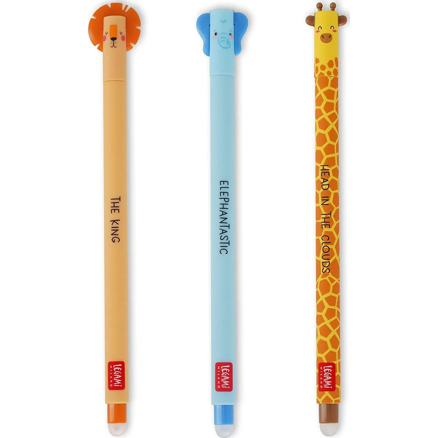SET OF 3 ERASABLE PENS - SAVANNAH (LION+
