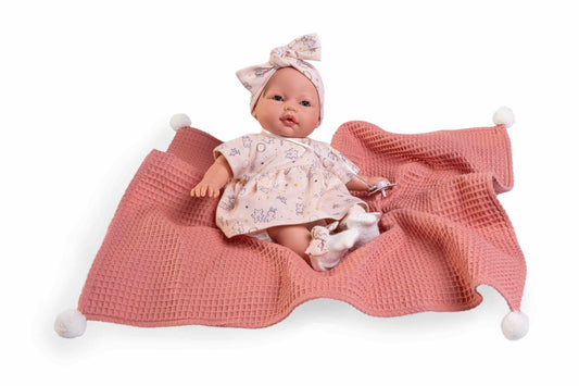 Antonio Juan doll - Bimba lagrimitas with spring blanket