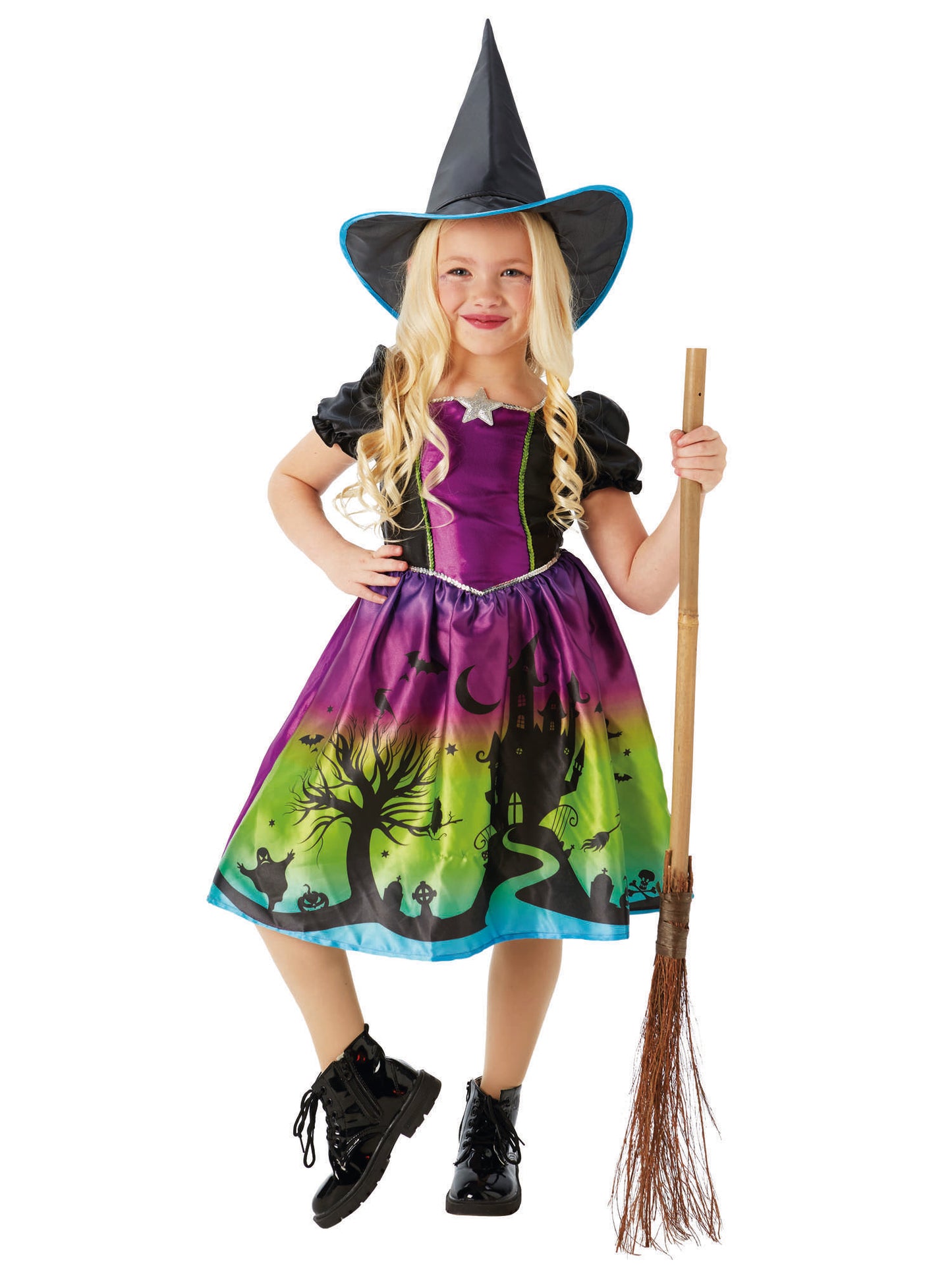 Ombre Witch Dress and hat Ombre Witch