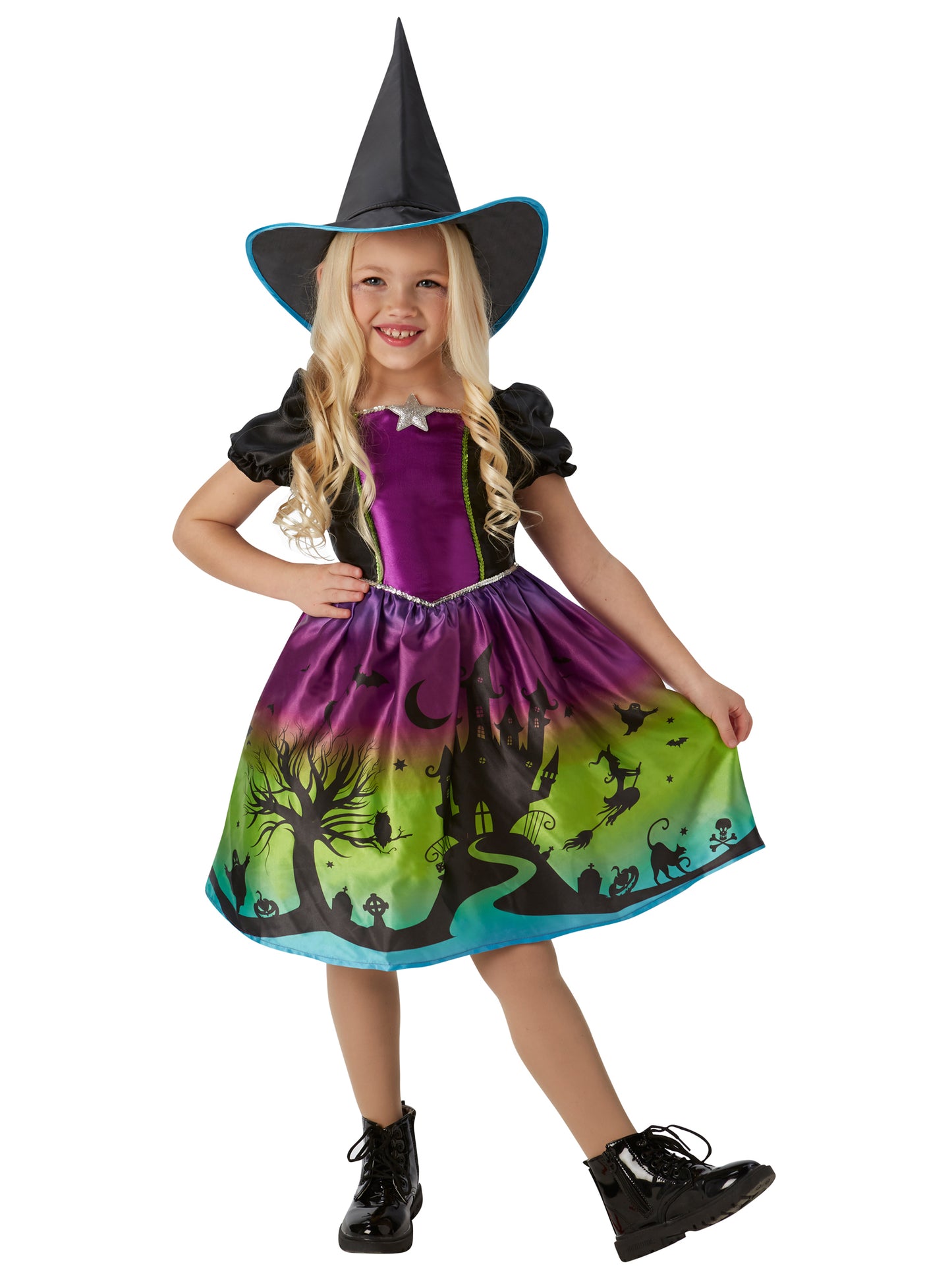 Ombre Witch Dress and hat Ombre Witch