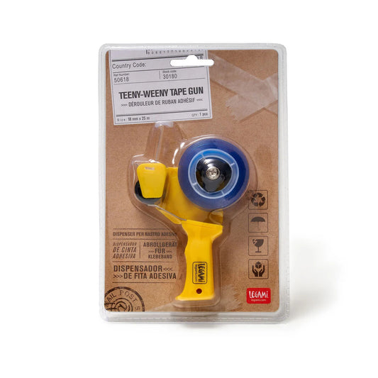 TEENY-WEENY ADHESIVE TAPE GUN - YELLOW