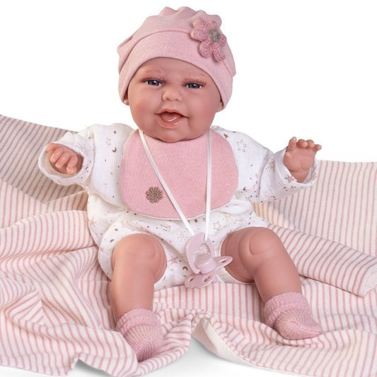 Antonio Juan doll - Newborn Baby Clara Posturitas with blanket