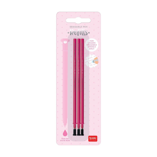 REFILL ERASABLE PEN - PINK - PACK 3 PCS